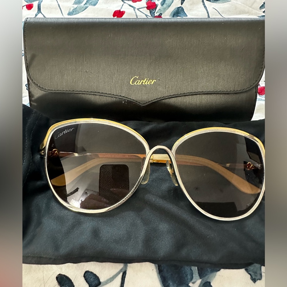 Cartier Gold Sunglasses